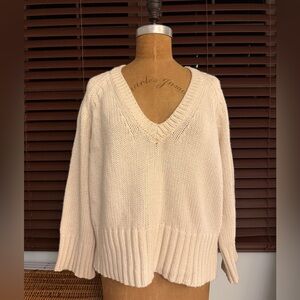 Ram wool blend overfit V-Neck Sweater